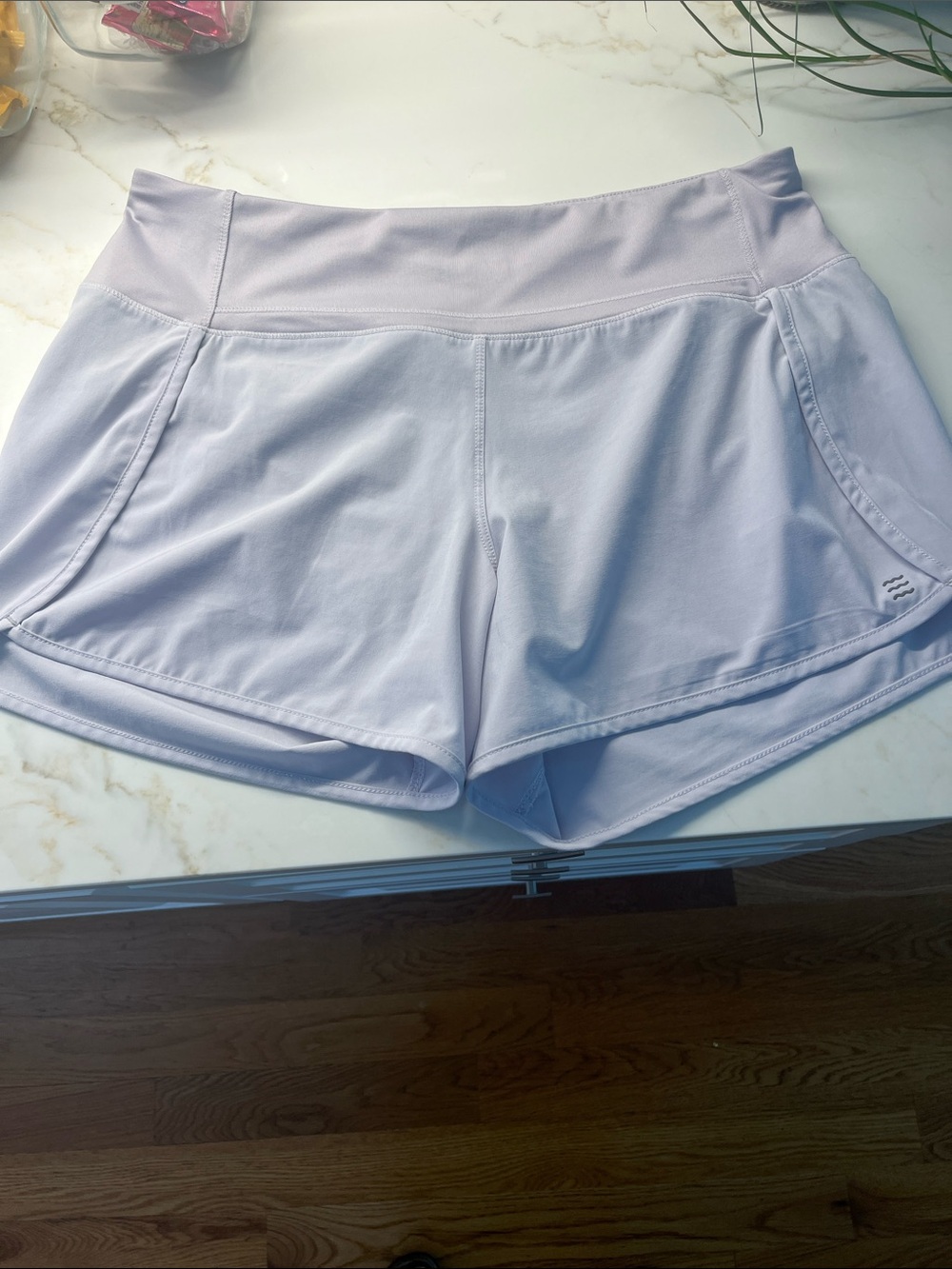 FREE FLY  Light Lavender Athletic Shorts for Women